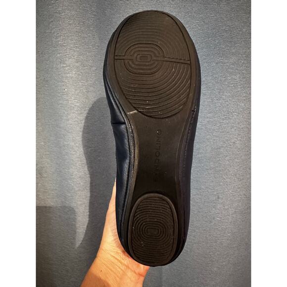 Bandalino Women's 7.5 Navy Ballet Flat Stretchy Comfort Shoe Tieks - Picture 8 of 10